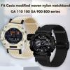 Для часов Casio с магнитной нейлоновой ремешком 16 мм для активного отдыха G-SHOCK GA110 100 120 GA900 GA2100 DW-5600 GW-B5600 GW-M5610 Спортивный ремешок