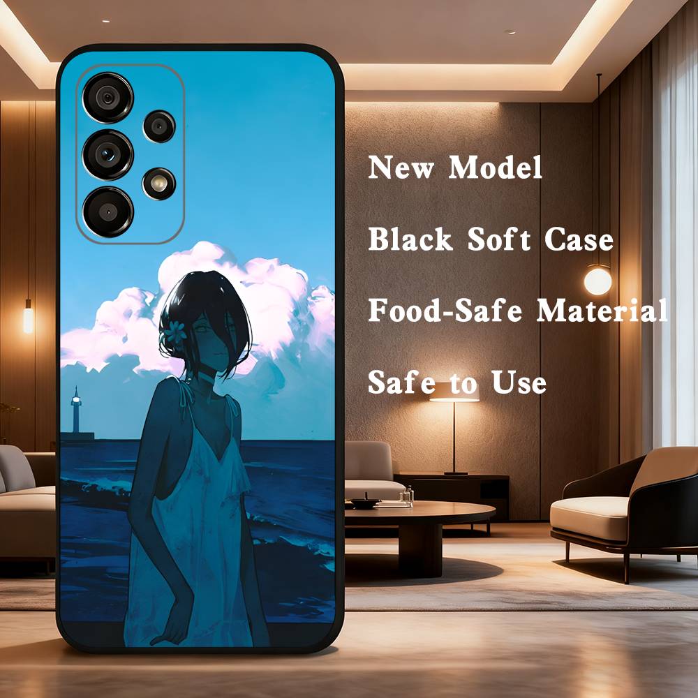 C-Chainsaw M-Man Reze Phone Case For Samsung Galaxy A73,31,32,72,41,53,52,71,22,5G,Note,J7,8,9 Soft Black Cover