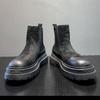 Зимний тренд, однопедальные ботинки с толстой подошвой, ботинки Челси, пара модных ботинок из ревеня 44161-Q