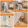 2/20set Corner Brackets Stainless Steel Furniture Angle Shelf Connector Cabinet Support Fixing Frame Corner Brace with Screw