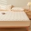 Class A Raw Cotton Soybean Padded Mattress, Thickened Solid Color Cotton Mattress, Mattress Protective Cover, Dust-proof and Non-slip Bed Sheet Cover
