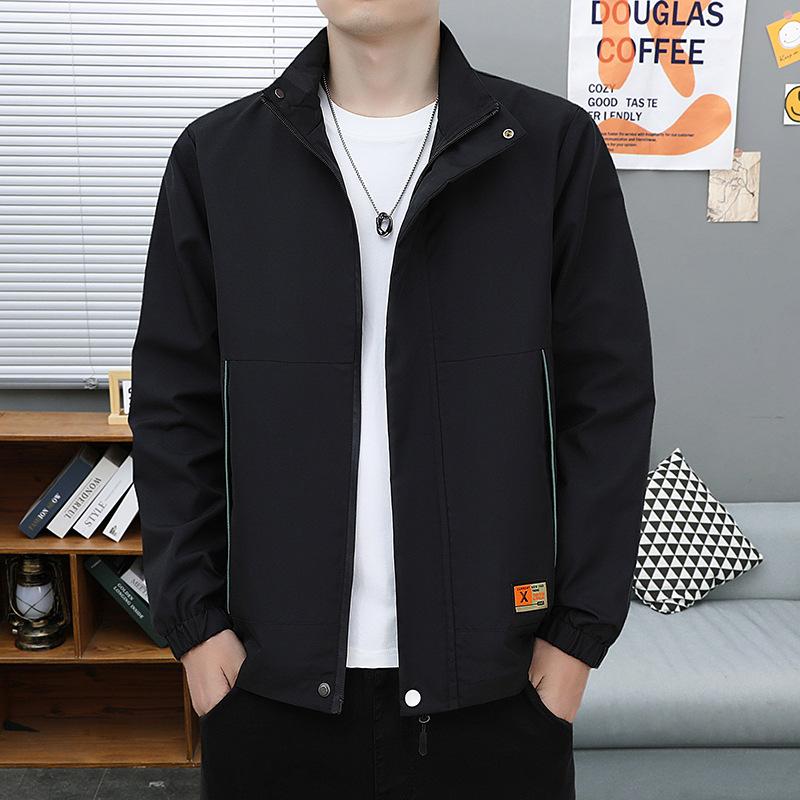 Верхняя одежда Куртка с воротником-стойкой Бейсбольный костюм Утепленная куртка Мужская осенне-зимняя повседневная куртка с хлопковой подкладкой