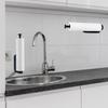 Adhesive Wall Mount Paper Towel Holder Punch-Free Roll Paper Dispenser  Bathroom