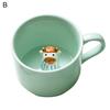 Кружка для воды с 3D-эффектом. Изысканная керамическая креативная чашка для молока с животным декором.