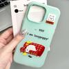 Zhitai Cartoon Jelly Skin Case for iPhone 11/12/14 Pro Max and Apple 15/16.