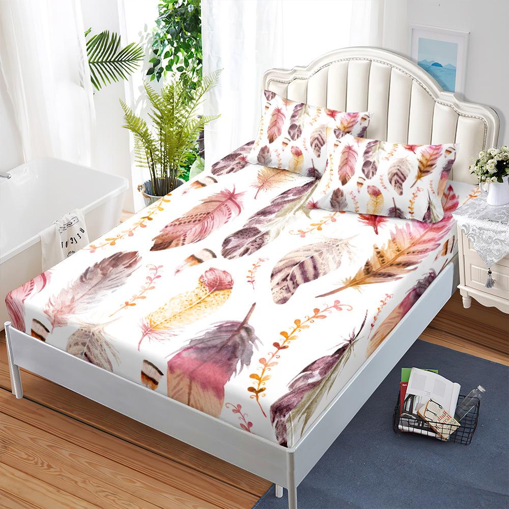 Матрас, Набор из трех предметов: матрас и защитный чехол, Защитный чехол для матраса из перьев, Полностью закрытый