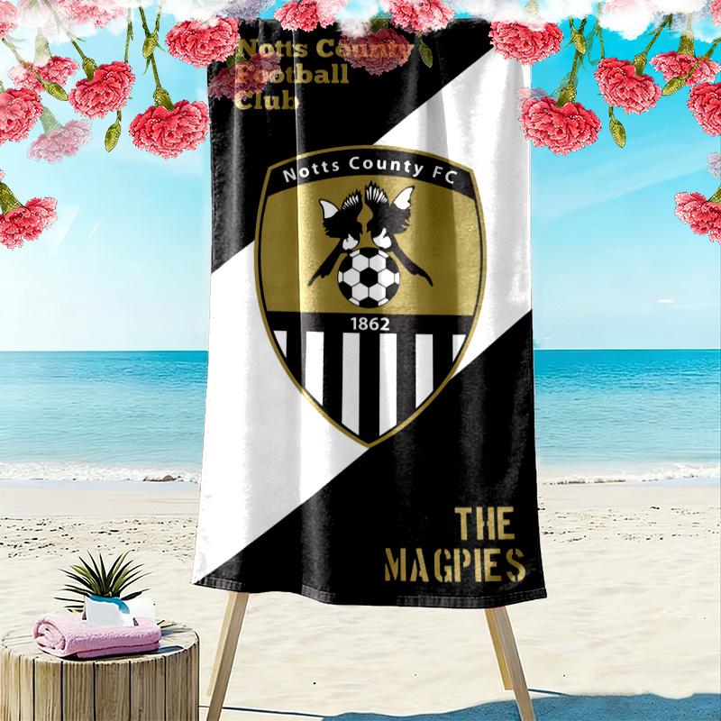 Notts County Towel, Large Soft Quick Dry Towel for Beach Camping Swimming
