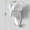 Head Animal Mounted Wall Hooks Rack Coat Caps Wall Hanger Horse Giraffe Elk Elephant Hooks Decorative Decor Bathroom Accessories