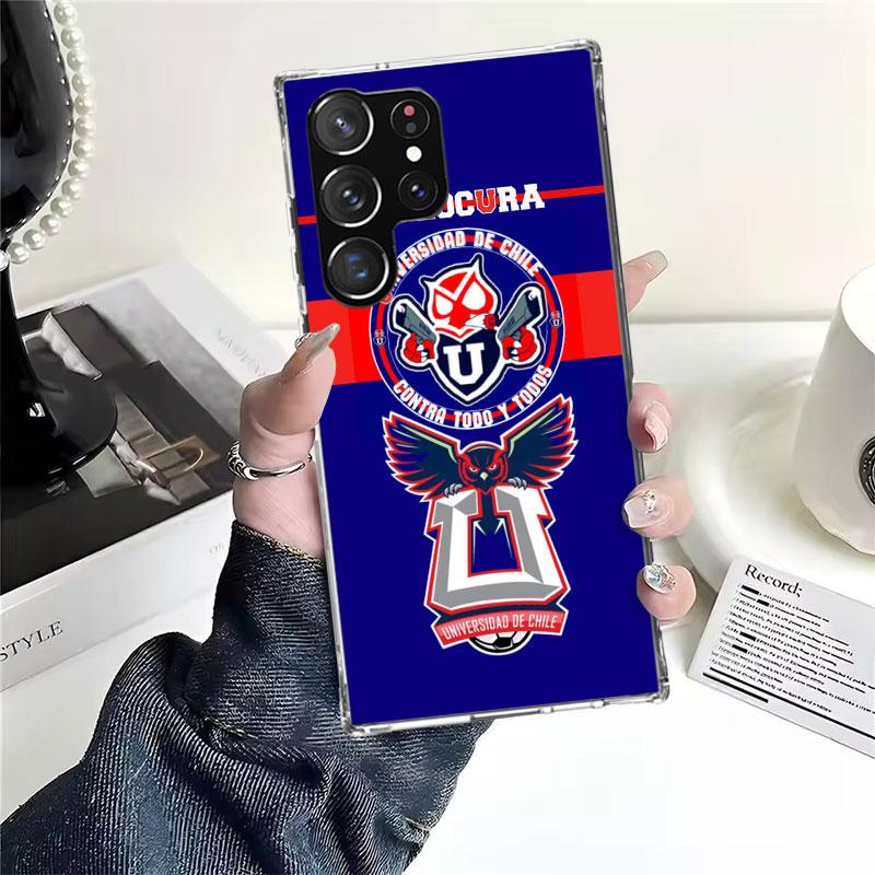 De Chile U-University Logo For Samsung Galaxy Note 20 Ultra 9 8 10 Pro Phone Case S10E S10 Lite S9 Plus S8 + S7 Edge A6 A7 A8 J4