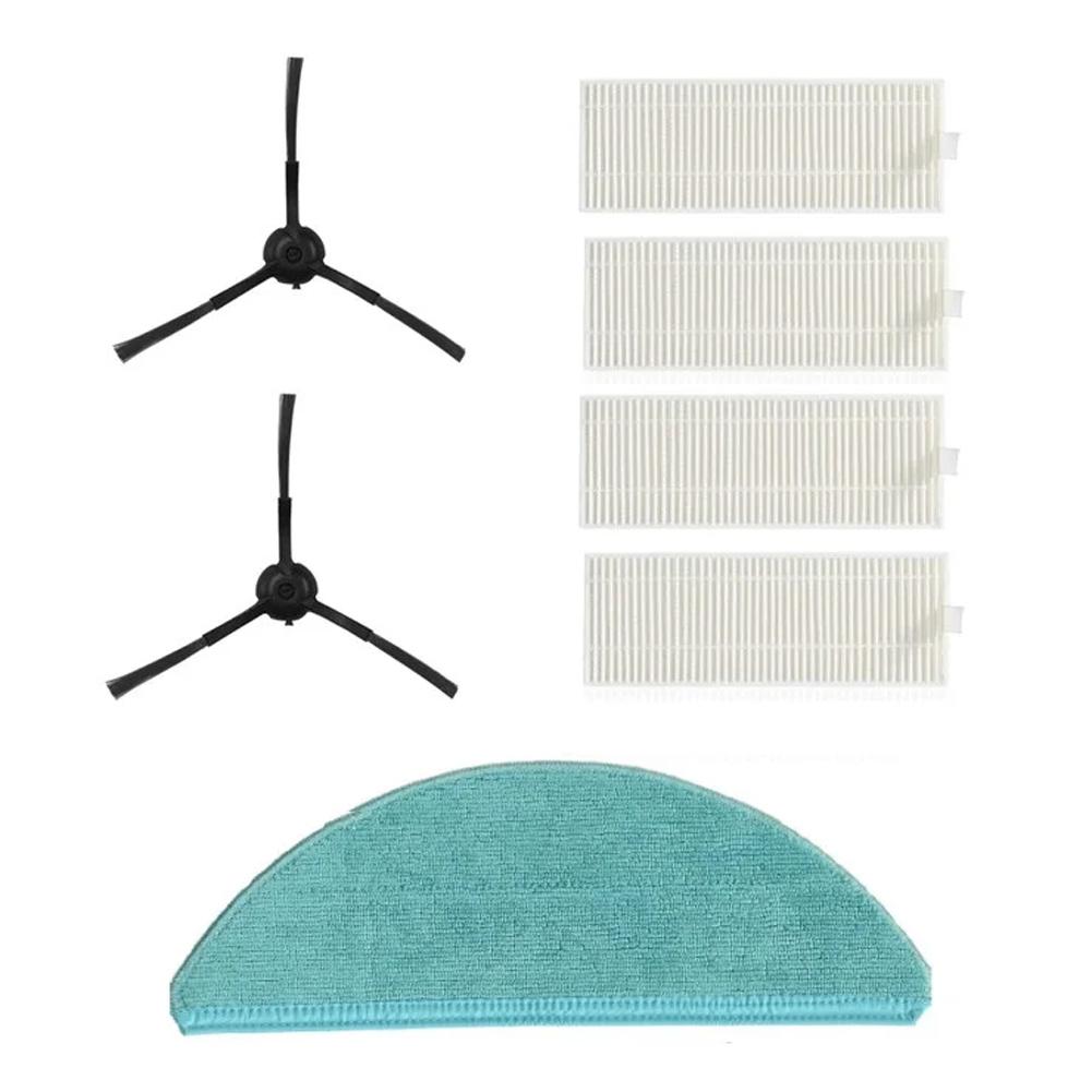 Side Brushes Mop Cloth Kit Vacuum Cleaner Accessories For Cecotec For CONGA 8090 For ULTRA Replacement Parts