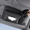 PU Leather Car Sun Visor Organizer Glasses Card Holder & Tissue Box For Jeep Renegade Wagoneer Avenger Recon Wrangler JK Patriot