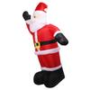 2,4 м рождественские надувные Санта-Клауса, уличные рождественские украшения, надувной декор для двора на Рождество