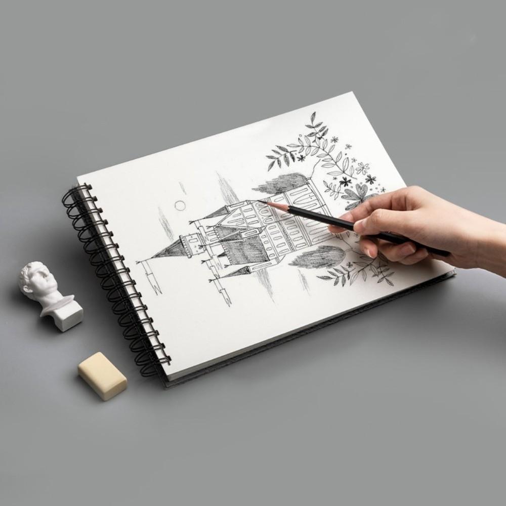 Up Turning Loose-Leaf Sketchbook Taking Notes Sketch Paper Book Convenient Hand Ledger  Office