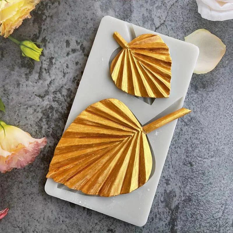 3D Мини Лист Пальмы Камыш Силиконовая Форма DIY Фондант Шоколад Украшение Торта Форма из Смолы Форма Листа Кухонные Инструменты для Выпечки