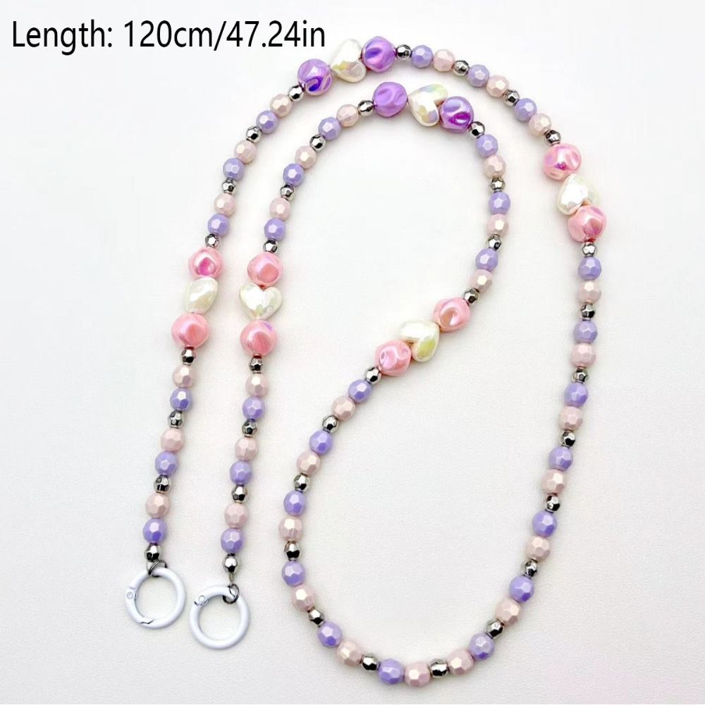 Подвесное украшение Кошелек Цепочка для ожерелья Универсальный шнурок для телефона Разноцветные бусины Ремешок для телефона Кукла