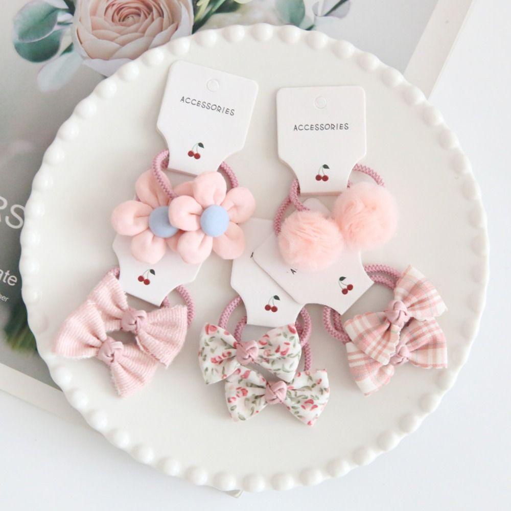 10 шт. милые резинки для волос бант детские резинки для волос для девочек эластичная резинка