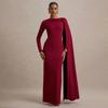 10897 Women's One-Shoulder Ribbon Evening Dress Long Sleeve Sexy Bodycon Party Dress