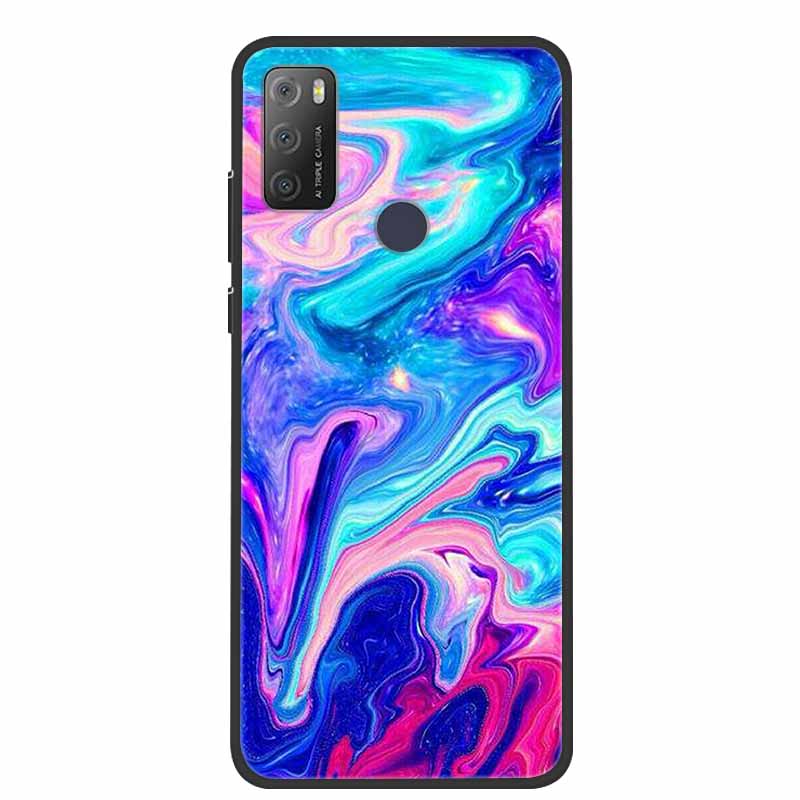 Для Alcatel 1S 2021 чехол роскошный силиконовый мягкий чехол из ТПУ для телефона Alcatel 1S 2020 противоударный милый бампер из ТПУ Fundas Coque