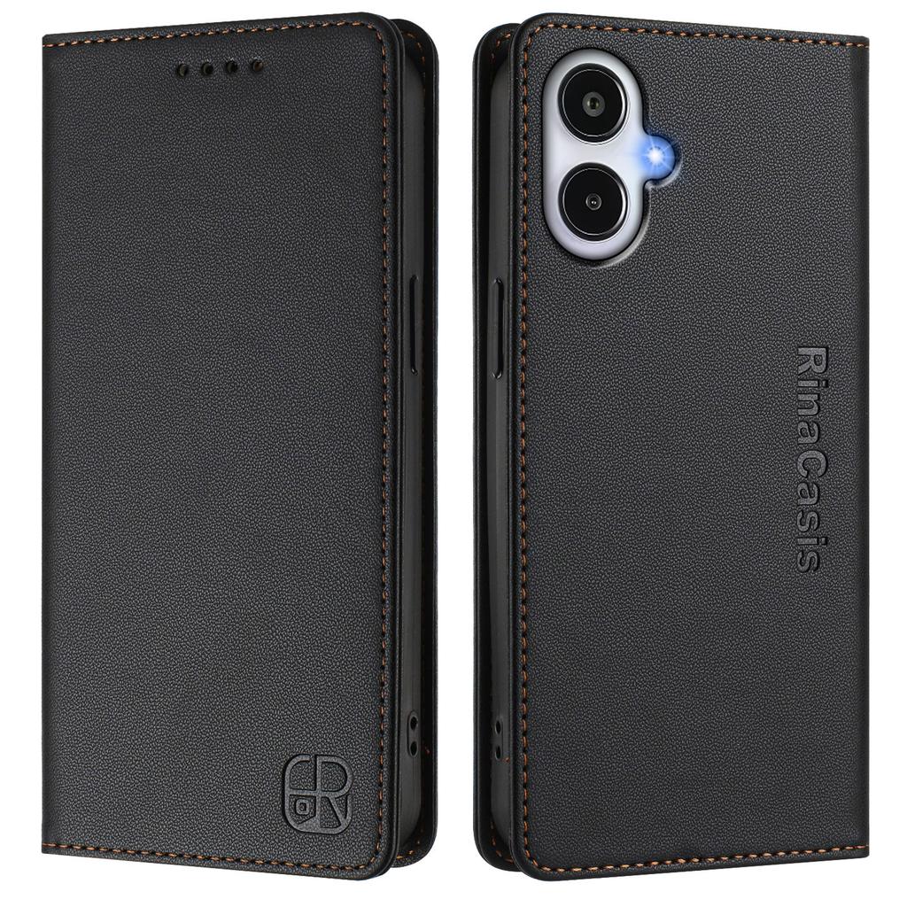For Samsung Galaxy A25e Leather Case RINACASIS RC01 Phone Cover with RFID Blocking Wallet Stand
