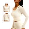 Одежда для йоги с поддерживающими чашками и дышащей тканью обеспечивает удобное ношение для активных занятий. Цвет слоновой кости, размер L [Yodilala]. Дизайн из двух частей с высокой степенью поддержки.. Оставаться на месте