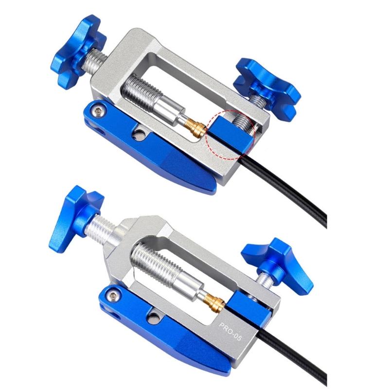 Велосипеды Инструмент для вставки иглы для смазки Инструмент для вставки шланга гидравлического дискового тормоза с резаком Игловодитель Инструмент для вставки