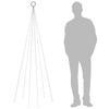 LED Christmas Tree for Flagpole Multicolor 108 LEDs 180 cm
