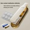 2 in 1 Portable Pill Storage Box 4 LayersEasy Pill Extractor Dustproof Container Storage Tablets Vitamins Small Medicine Box