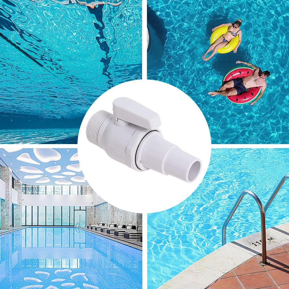2-Way Ball Valve Float Valve 1.5 - 1.25in Water Flow Regulation Pool Valve Maximum 50 PSI Pressure Rating for Above Ground Pool