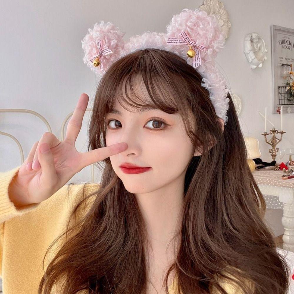 Милый обруч для волос плюшевые ушки медведя повязка на голову головной убор свадебная вечеринка сцена