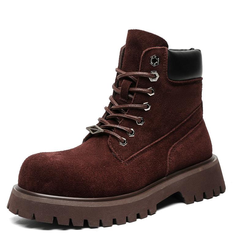 Новые ботинки Martin с толстой подошвой, модные в стиле ретро, британские, со шнуровкой спереди, универсальные ботинки для активного отдыха 66681-R