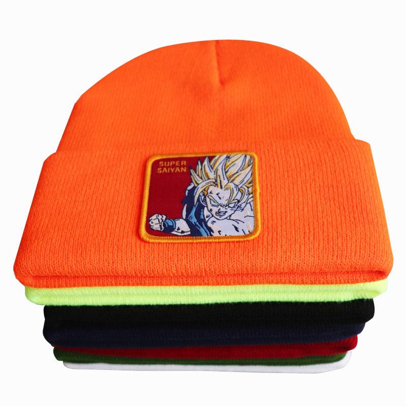Аниме Dragon Ball Сон Гоку Супер Сайян СУПЕР САЙЯН Вязаная шапка, шерстяная шапка, лыжная шапка-пуловер