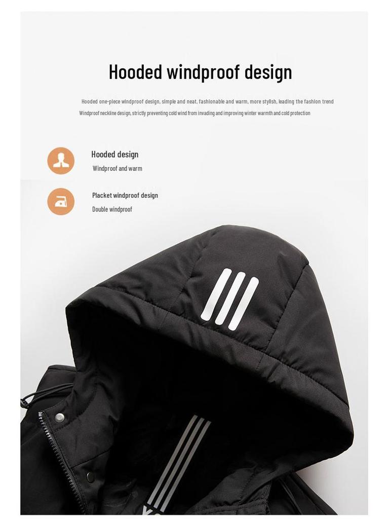 Men's Korean Style Hooded Sleeveless Warm Vest for Autumn and Winter