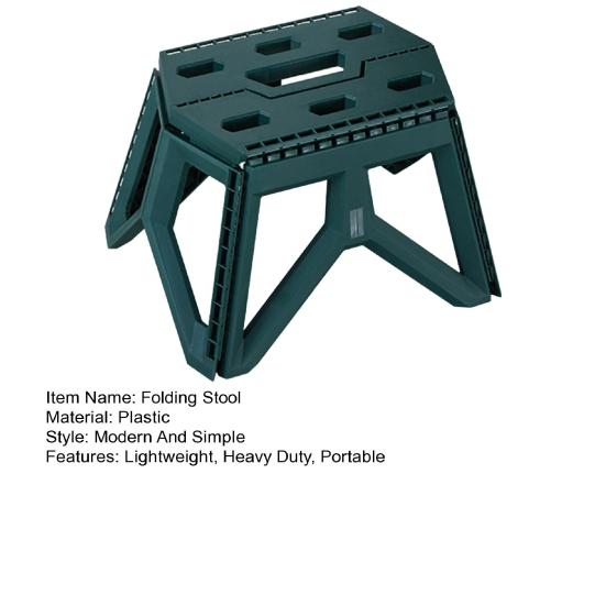 Портативный складной стул Легкий Сверхпрочный пластиковый Многофункциональный Для кемпинга, пеших походов, пляжа, пикника, рыбалки Складное кресло-сиденье