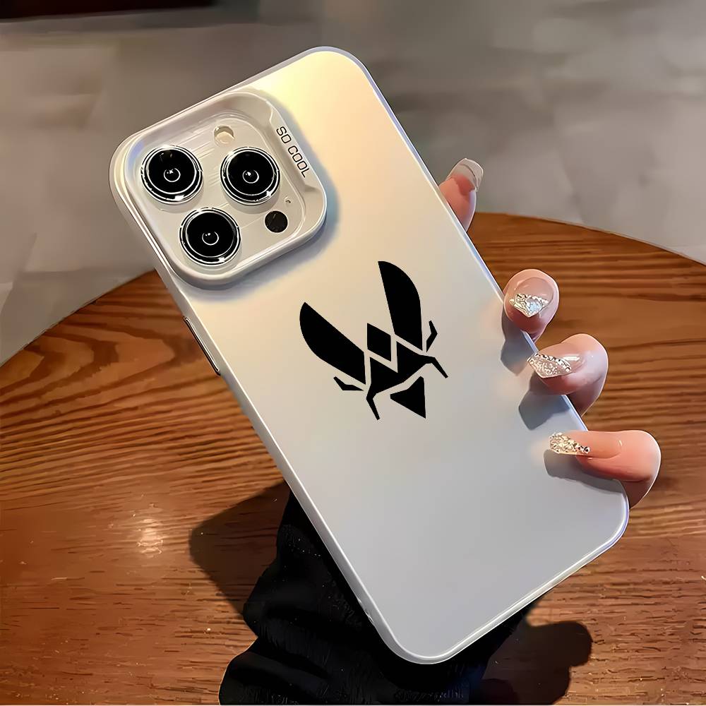 Чехол для телефона с логотипом команды CS2 Vitality для iPhone 16 15 14 13 12 11 Plus Pro Max, разноцветный, лазерный Aurora, противоударный, Funda Cover