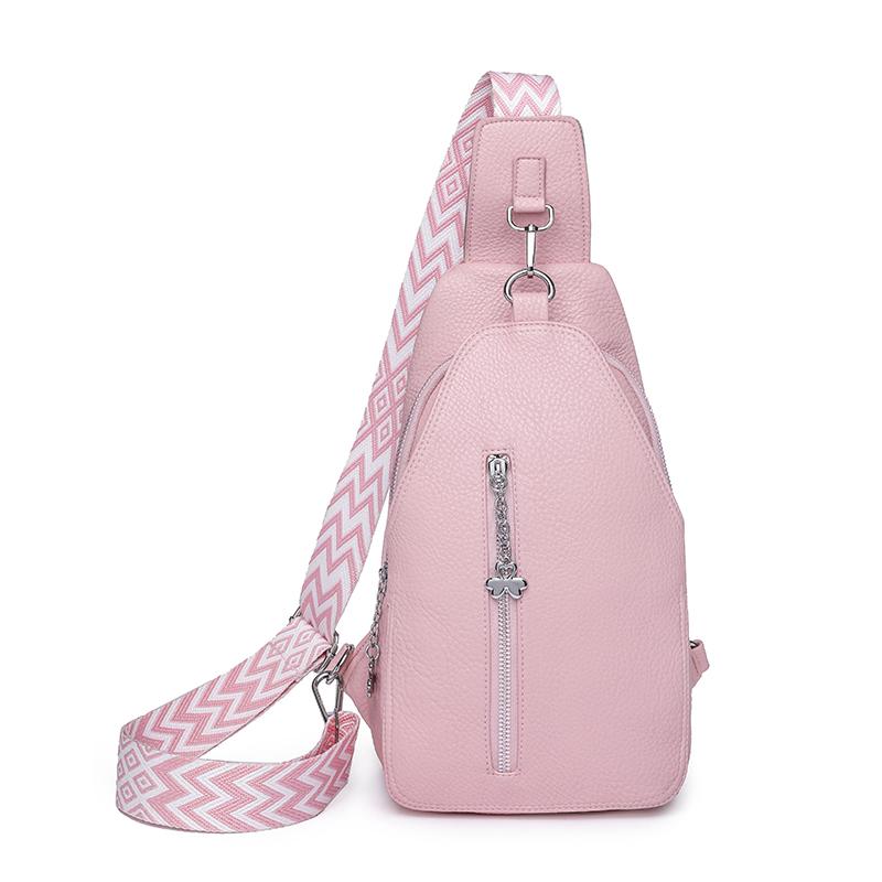 Мягкая кожа Женская нагрудная сумка Большой вместимости Одноплечевая сумка кроссбоди Противоугонная дорожная нагрудная сумка для девушек CLE