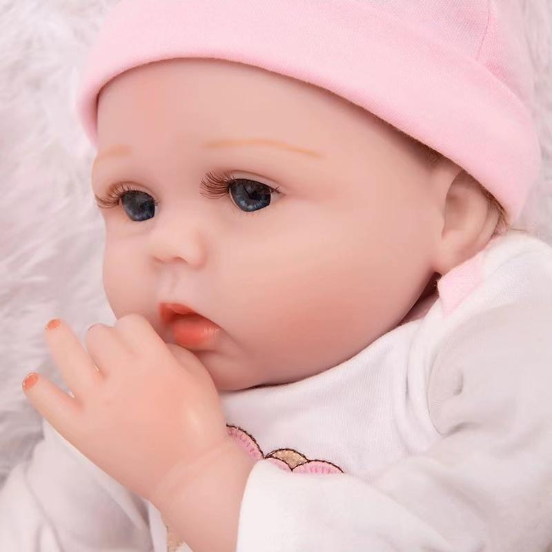 Реалистичная кукла из мохера с корнями, 55 см, мягкая ткань, тело, реалистичные куклы Reborn, Bebe Reborn для девочек, подарок на Рождество