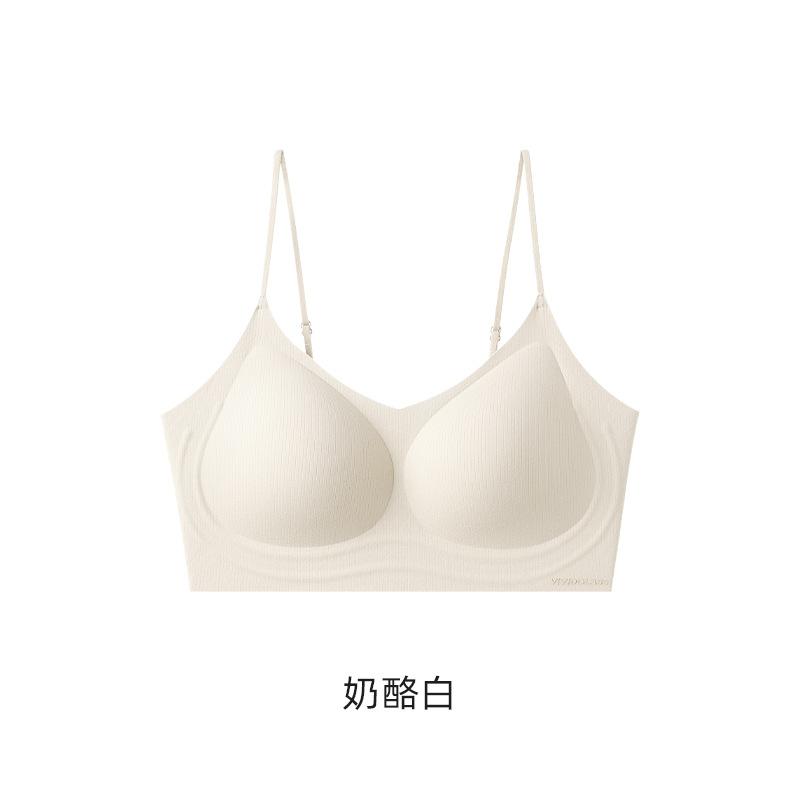 Women S Seamless Wireless Push Up Bra With Thin Straps For Small Chest