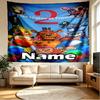 Custom Name Personalized Five Nights at Freddy's Print Tapestry, Wall Art Decor, Bedroom, Dorm, Apartment, LivingRoom, Party Backdrop, Gift for Birthd