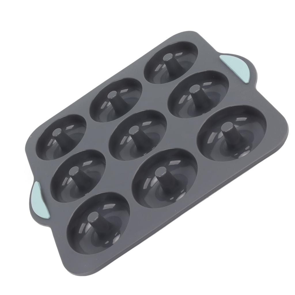 Silicone Donut Mold 9 Cavity Prevents Stick Safe Heat Resistance Doughnut Pan Set for Cake Biscuit Bagels Muffins