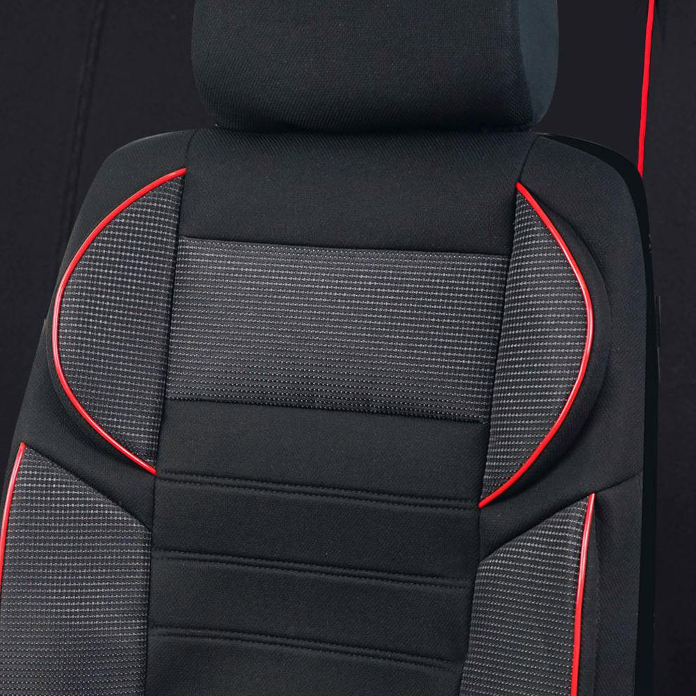 Универсальные чехлы для спортивных сидений AUTO PLUS, 5D дизайн, дышащая сетка, тканевые чехлы для автомобильных сидений BK, подушка, подходящая для большинства автомобилей, внедорожников