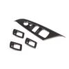 Carbon Fiber Texture Car Window Lift Panel Switch Button Frame Cover Trim For BMW X3 F25 X4 F26 2013 2014 2015 2016
