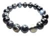 Kanaishi for Warding Off Evil and Fulfilling Eye Large 12mm Tibetan Eye Power Stone Bracelet for Men and Prayer Beads AAA Grade Quartz for Size 16cm