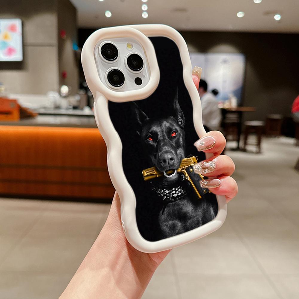 Мягкий чехол из ТПУ Macaron для телефона Xiaomi Poco X3 X5 X6 M6 Redmi 10C 12C 13C Redmi Note 9 10 11 12 13 Pro 10s 11s 12s, чехол Ae52 с изображением собаки Добермана