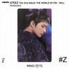 ATEEZ 2-й альбом WORLD EP.FIN WILL. Наклейка для фотокарты Z версия. КПОП К-ПОП