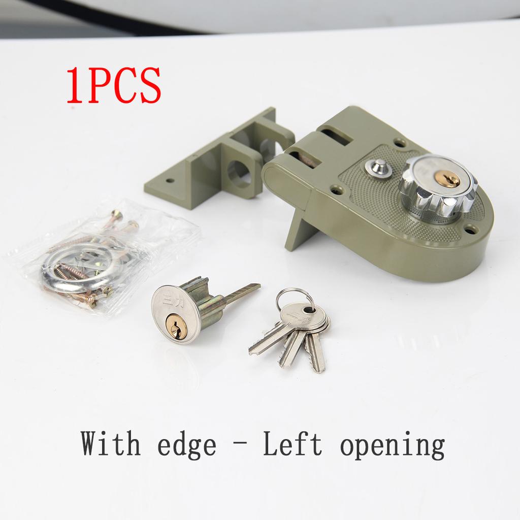 1PCS Bedroom Wooden Door Lock Home Anti-theft Lockset Old-fashioned Tiger Tooth Mechanical Lock Zinc Alloy Security Door Lock