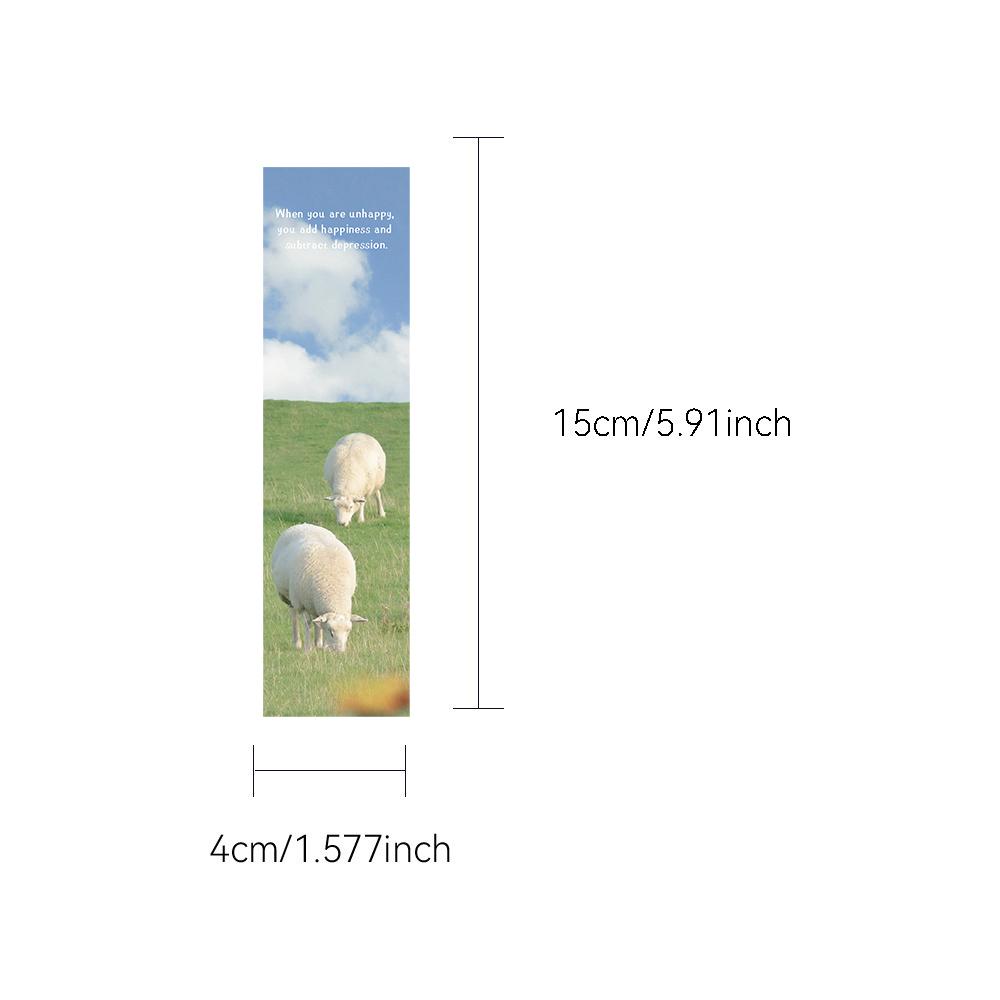 30 ШТ ЗЕЛЕНЫЙ ЛЕС Закладки Креативные принадлежности Пейзаж Харадзюку Гостиная Ноутбук Бумага Багаж Подарки Домашнее украшение