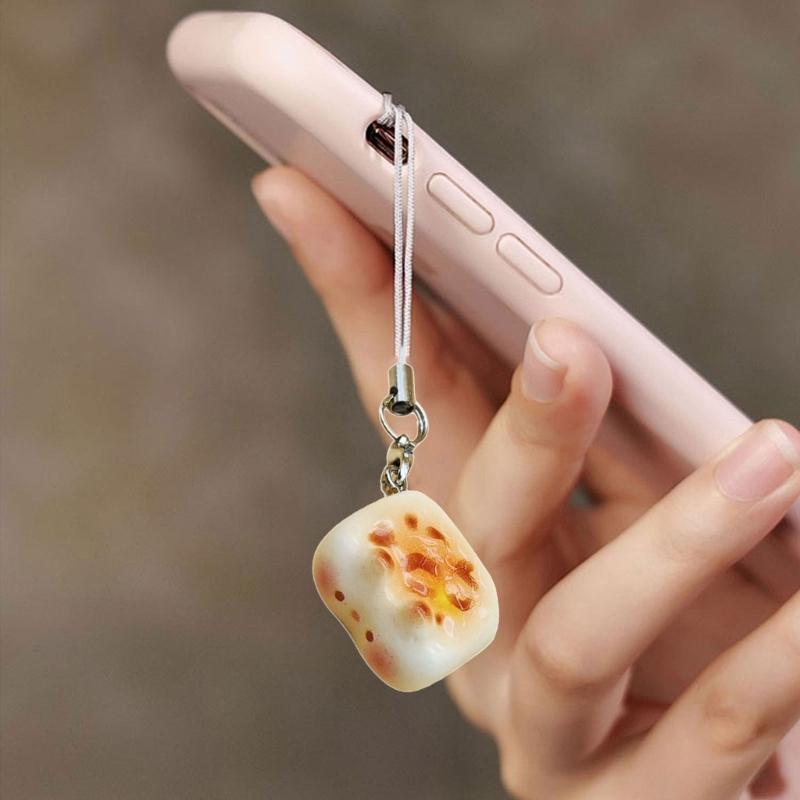 Japanese Styles Lovely Cats Bread Keychains Fashion Accessory Portable for Bags Phones and Gifts Ideas Casual Wear
