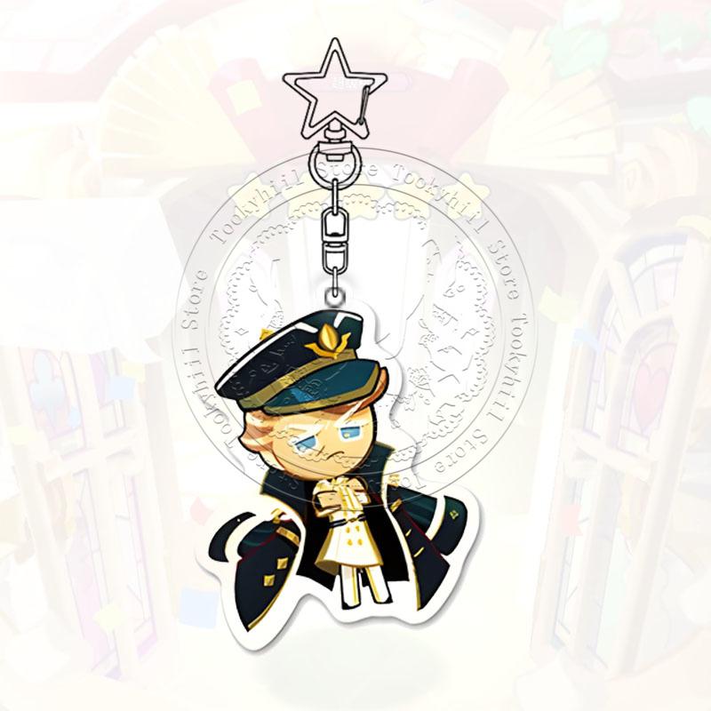 Ключница Cookie Run Kingdom Игра Мультфильм Кофе Каваии Студент Молочный Шоколад Фигурка Украшение для Сумки Лесник Подвеска Подарок на День Рождения