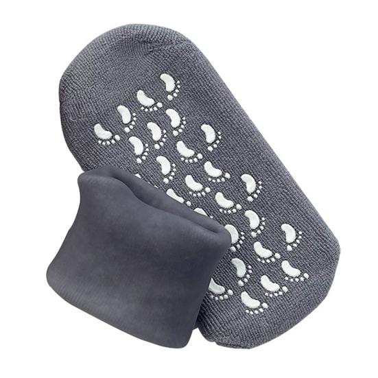 Увлажняющие носки Спа-гель носки с противоскользящей подошвой Носки для ухода за ногами Предотвращают трещины на пятках Наполнители для чулок для женщин мужчин