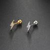 1Pcs Geometric Zircon Ear Bone Nail Spiral Stud Earrings For Women Girls Party Fine Jewelry Gift